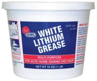 6NGW5 Lithium Grease, 16 Oz., White