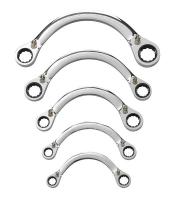 6NHJ8 Ratcheting Wrench Set, Metric, 12 pt., 5 PC