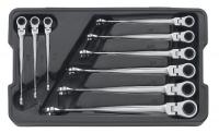 6NHT2 Ratcheting Wrench Set, SAE, 12 pt., 9 PC