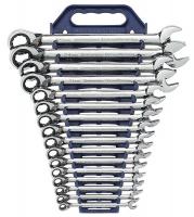 6NJK1 Reversible Wrench Set, Metric, 12 pt, 16 PC