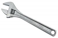 6NMC8 Adjustable Wrench, 8 in., Chrome, Plain