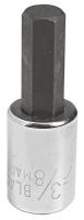 6PLC9 Hex Bit Socket, 3/8 In Dr, 5/16 In x2 In L