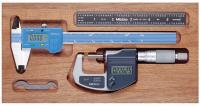 6NPZ9 Tool Kit, Micrometer, Caliper, Rule, 3 Pcs