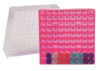 6NUF8 Storage Box, Microtubes, Pink, PK5