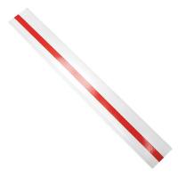 15D661 Tape Strips, Reflective, White, PK100