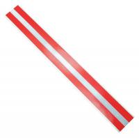 15D662 Tape Strips, Reflective, Red, PK100
