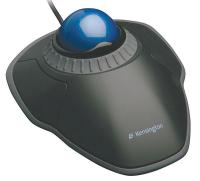 6NWC3 Trackball Mouse, Corded, Optical, Blck/Blue