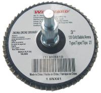 6NX61 Arbor Mount Flap Disc, 3in, 120, Fine