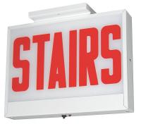 6NZZ2 Stairs Sign, 5.0W, Red, 1 Face