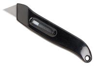 6NZZ6 Utility Knife, 5-3/4 x 1-1/8 In, Stl, Black