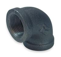 6P932 Elbow, 90 Deg, 1/8 In, NPT, Black Iron