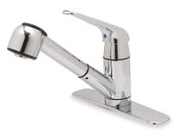 5DJD4 Kitchen Faucet, Lever Handle w/ Spray