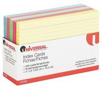 6PDV7 Index Cards, Ruled, 4 x 6In.PK250
