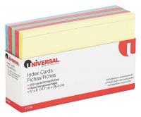 6PDV9 Index Cards, Ruled, 5 x 8In.PK250