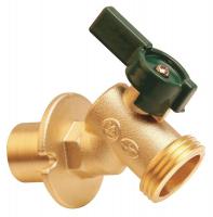 6PDZ3 Sillcock, Quarter Turn, Brass, 3/4 Solder