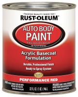 6PER1 Auto Body Paint, Perm. Red, 1 Qt.