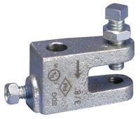 6PFR4 Beam Clamp, Threaded Rod, 3/8 In, Steel