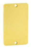 6PFT5 Cover Plate, Single Gang Blank, Yellow