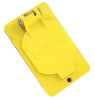 6PFT8 Cover Plate, Single 1.39In Rec, Flip Lid