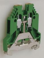 6PGG7 Grounding Block, 600V, Green/Yellow