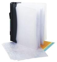 6PKK4 CD/DVD Binder, Refillable, Holds 90 Discs