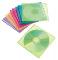 6PKK9 CD/DVD Slim Case, Assorted Colors, PK10