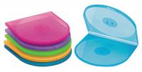 6PKL1 CD/DVD Shell Case, Assorted Colors, PK10