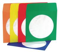 6PKL5 CD/DVD Envelope, Assorted, PK50