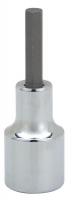 6PLH4 Hex Bit Socket, 1/2 In Dr, 10mm x2-5/16 In