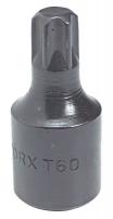 6PMF0 Impact Socket, Torx, 1/2 Dr, T60 x 2-1/5 In