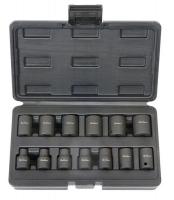 6PMH9 Socket Set, 3/8 In Dr, Metric, Impact, 13 Pc