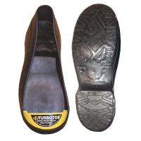6PPN6 Overshoe, Mens, M, Pull On, Blk/Yllw, PVC, 1PR