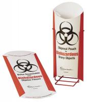 6PTP2 Disposal Pouch, Biohazard, Pk 100