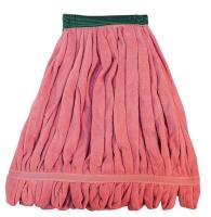 6PVY8 Loop End Finish Mop, Medium, Red