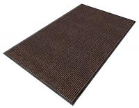 6PWE5 Entrance Mat, Yarn/PVC, Brown, 6x60 ft.