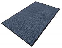 6PXA0 Entrance Mat, Yarn/PVC, Blue, 4x60 ft.
