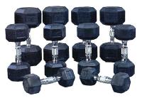 6PXR5 Dumbbell 10 Piece Set, 150 Lbs.