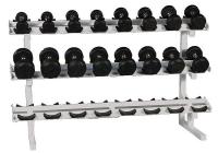 6PXR9 Dumbbell Rack, 3 Tier, 60Lx26Wx42H In.
