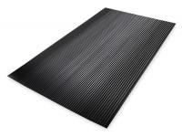 6PY99 Switchboard Mat, Black, Corrugated, 3x5 Ft