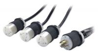 6PYF1 Power Cord, (3) L6-20R to L21-20P, 16A