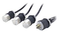 6PYF2 Power Cord, (3) L5-20R to L21-20P, 16A