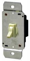 6PYJ1 Dimmer, Toggle, 600W, 3-Way, Incandesc, Ivory