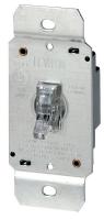 6PYJ4 Dimmer, Toggle, 600W, 3-Way, Clear Lighted