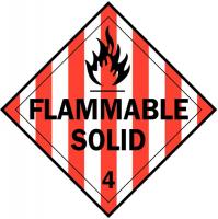 6R660 Vehicle Placard, Flammable Solid