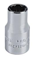 6RCF0 Socket, 1/4 In Dr, 12 Pts, 14mm, 22.2mm L