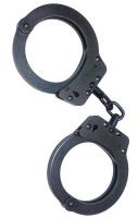 6RER9 Oversized Steel Chain Handcuffs-Black