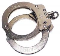 6RET0 Standard Steel Chain Handcuffs-Nickel