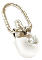 6REY4 D Ring Hanger, Steel, 1 Hole, PK 3