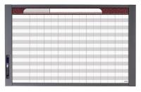 6RFE0 Dry Erase Board, 37-1/2&quot; W, Gray