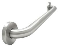 6RGG4 Grab Bar, SS, Silver, 18In L, 1-1/4In Dia.